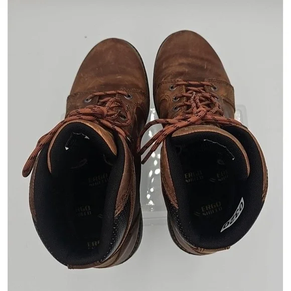 Wolverine Hellcat Ultraspring Wedge W880184 Men's US 12 M Boots Brown Leather - Picture 4 of 7